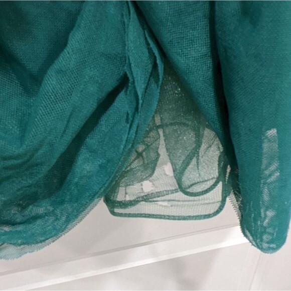Hanna Andersson Green Tulle Tutu Puffy Fluffy Floofy Party Dress Girl 120 6 7 - Picture 4 of 7